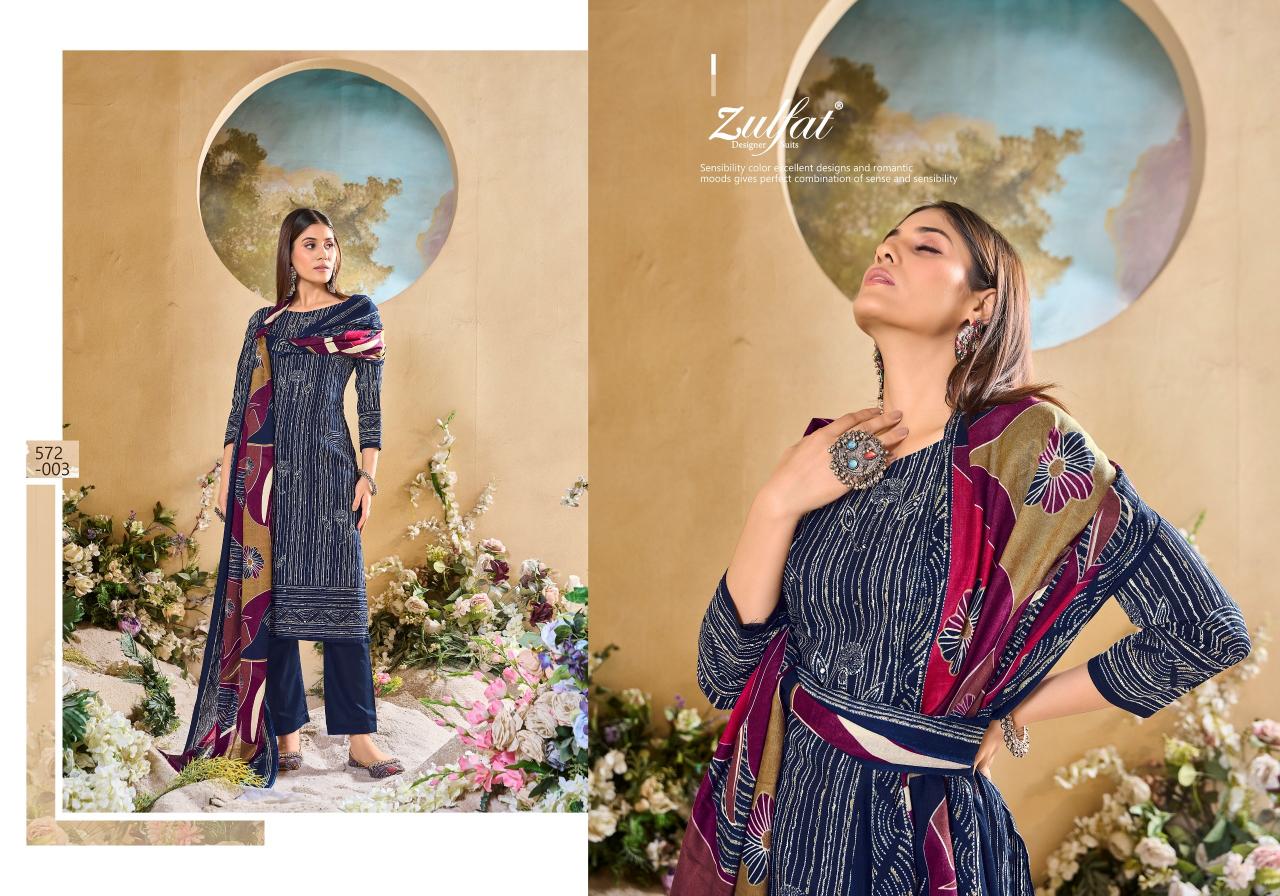 Zulfat Tania Vol 5 Cotton Printed Dress Material Wholesale Catalog