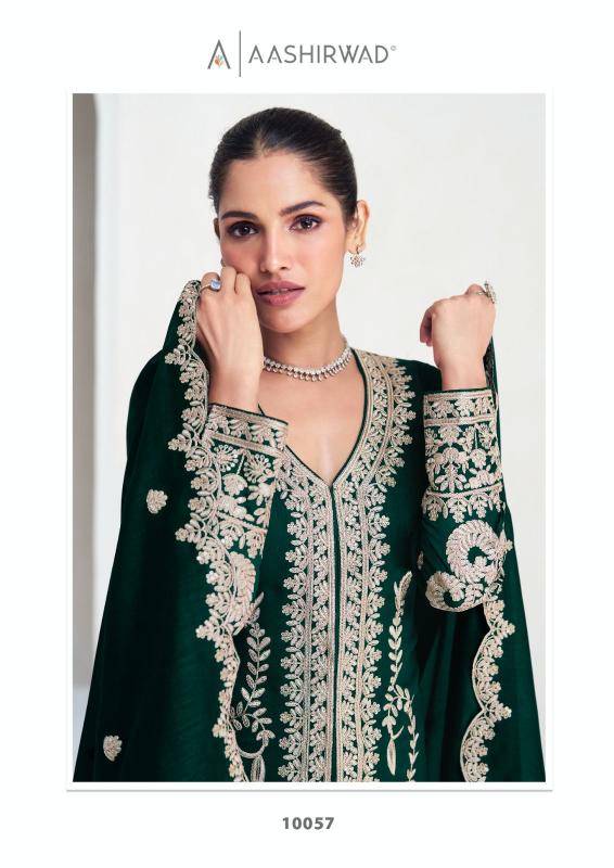 AASHIRWAD AAROHI Silk Fabric Salwar Kameez Wholesale Catalog