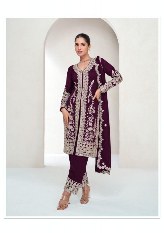AASHIRWAD AAROHI Silk Fabric Salwar Kameez Wholesale Catalog