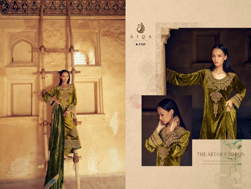 AIQA SENORA Pure Velvet Fancy Salwar Kameez Wholesale Catalog