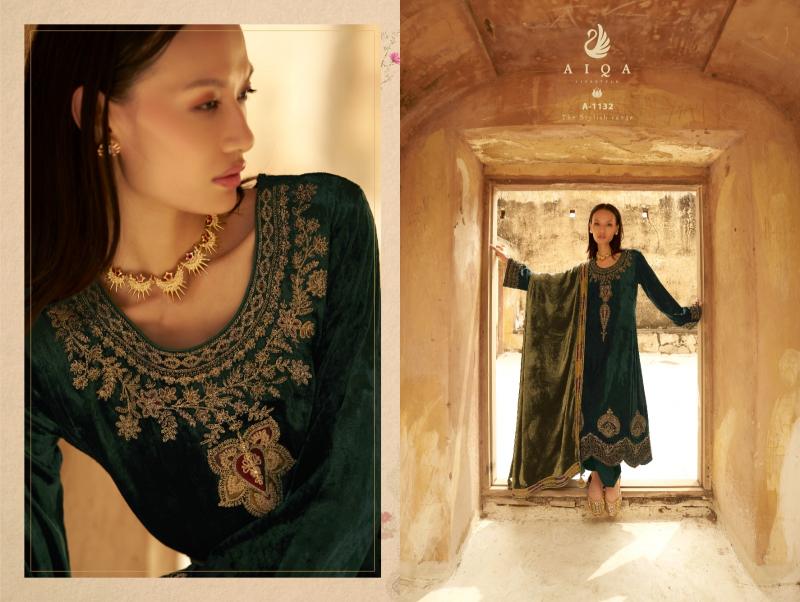 AIQA SENORA Pure Velvet Fancy Salwar Kameez Wholesale Catalog