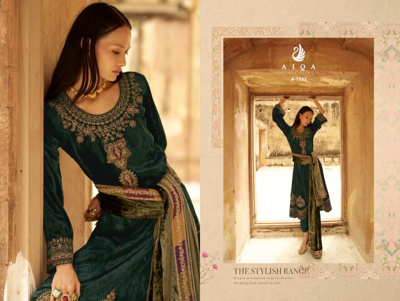 AIQA SENORA Pure Velvet Fancy Salwar Kameez Wholesale Catalog