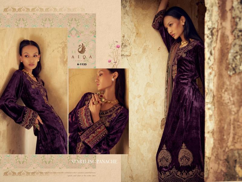 AIQA SENORA Pure Velvet Fancy Salwar Kameez Wholesale Catalog