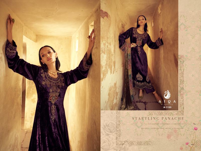 AIQA SENORA Pure Velvet Fancy Salwar Kameez Wholesale Catalog