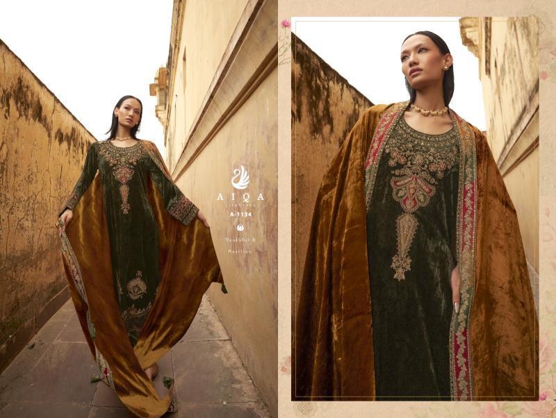 AIQA SENORA Pure Velvet Fancy Salwar Kameez Wholesale Catalog
