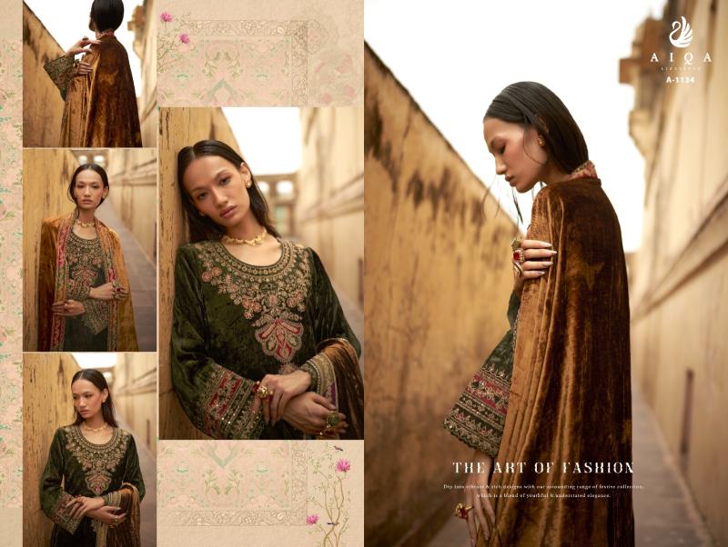 AIQA SENORA Pure Velvet Fancy Salwar Kameez Wholesale Catalog