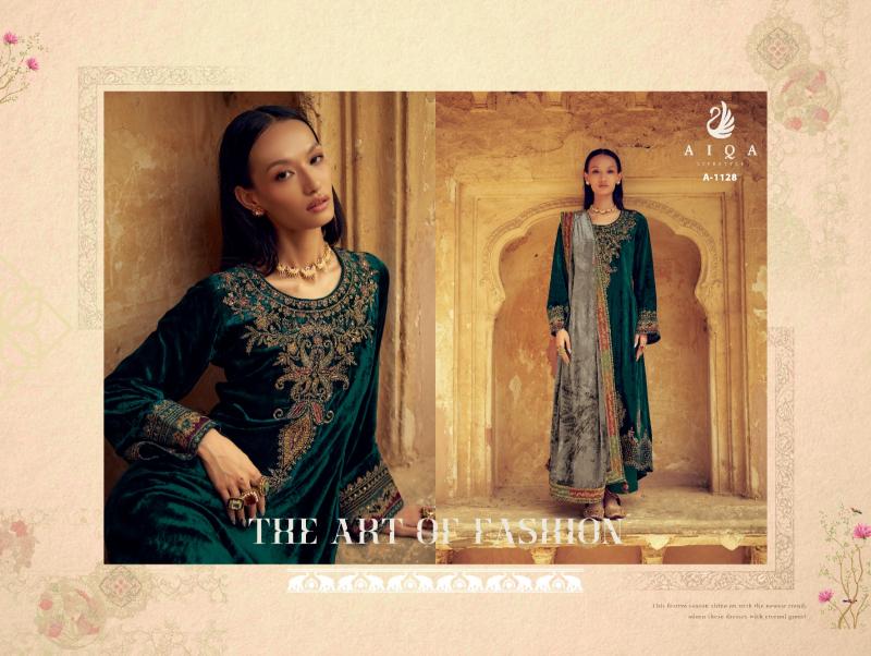 AIQA SENORA Pure Velvet Fancy Salwar Kameez Wholesale Catalog