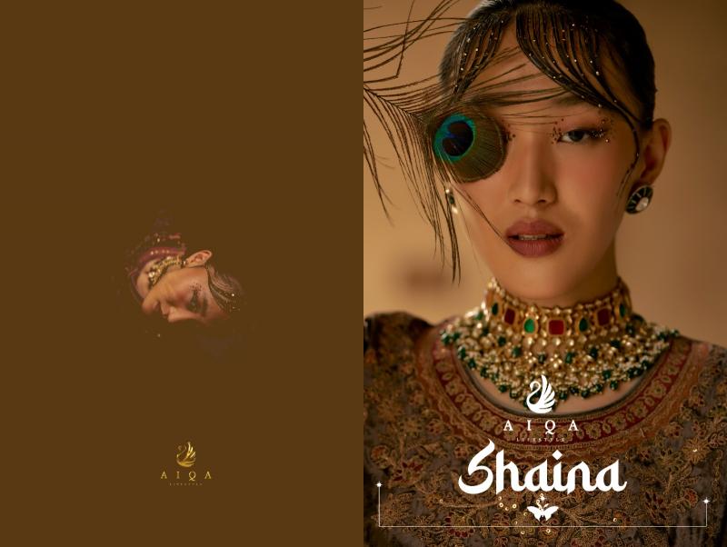 Aiqa Shaina Pure Velvet With Fancy Work Salwar Suits Wholesale Catalog 