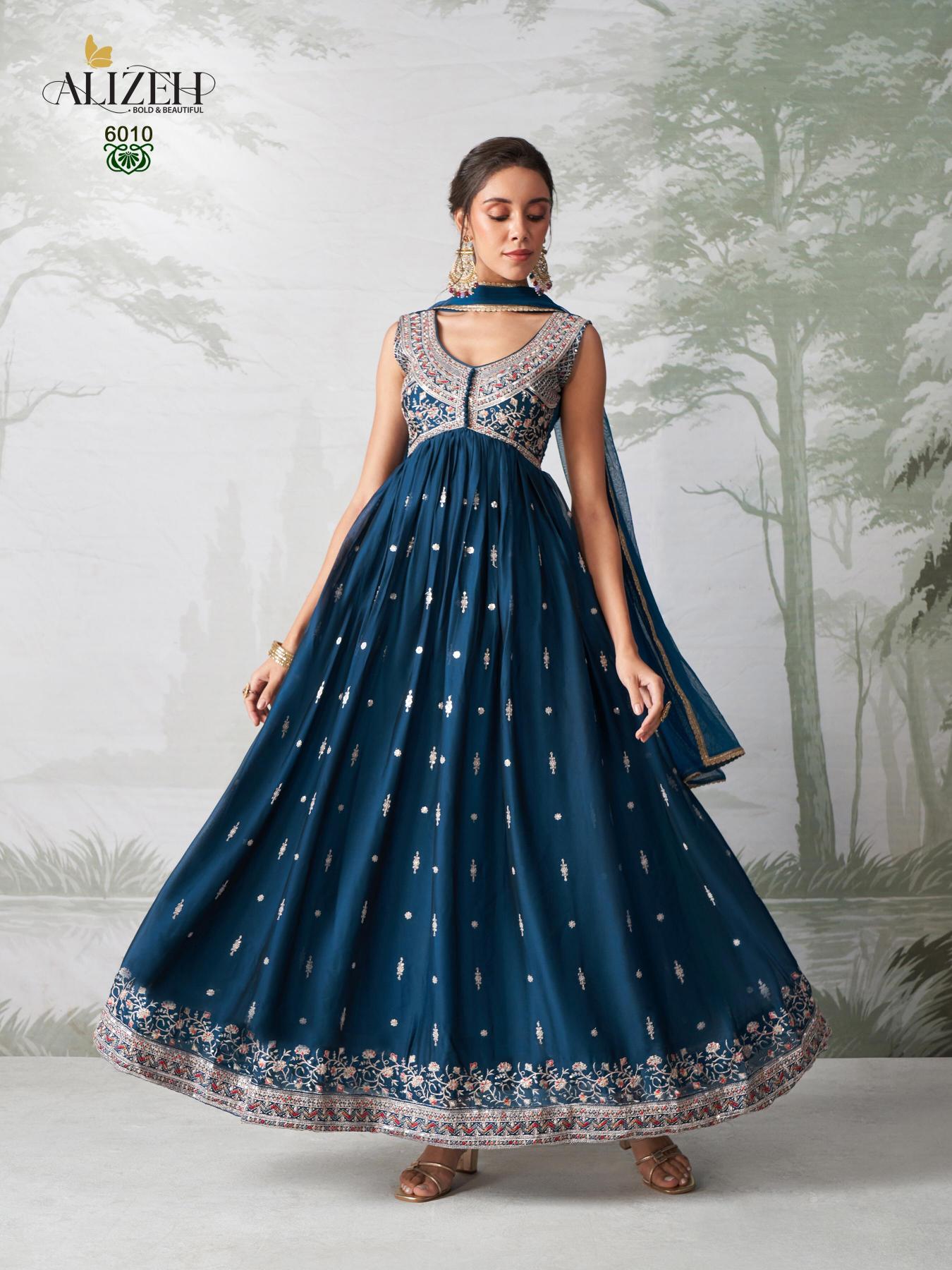 Alizeh Gulbahar Vol 6 Designer Gown Kurti Wholesale Catalog