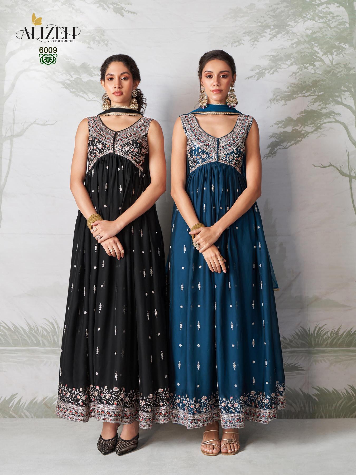 Alizeh Gulbahar Vol 6 Designer Gown Kurti Wholesale Catalog