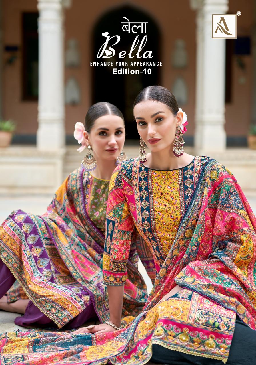 Alok Bella Vol 10 Dress Materials Wholesale Market Wholesale Catalog