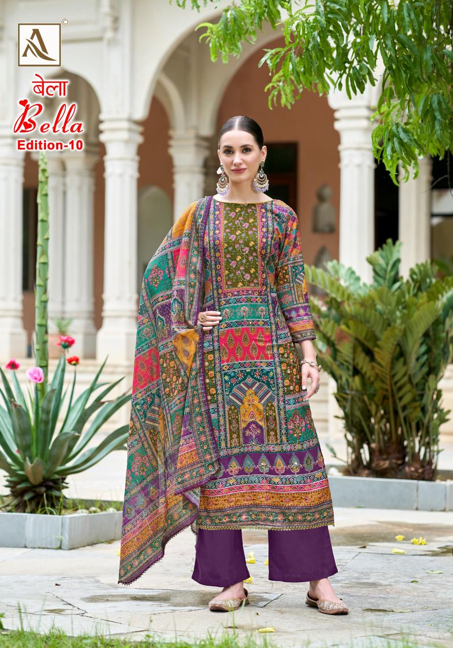 Alok Bella Vol 10 Dress Materials Wholesale Market Wholesale Catalog