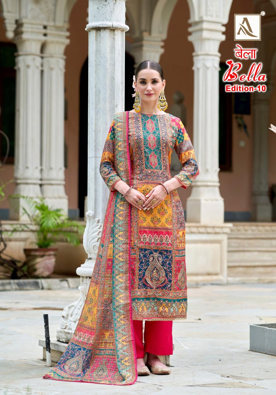 Alok Bella Vol 10 Dress Materials Wholesale Market Wholesale Catalog