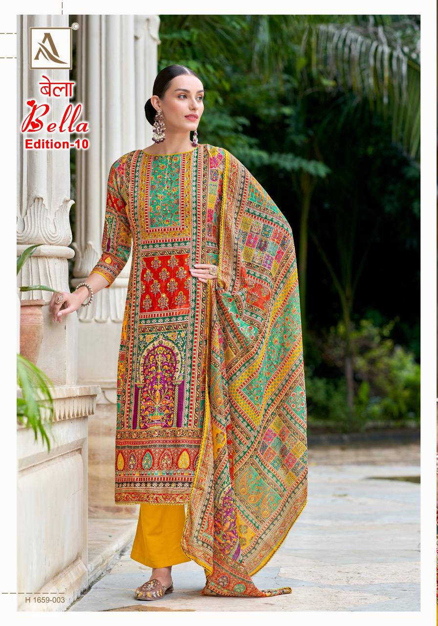 Alok Bella Vol 10 Dress Materials Wholesale Market Wholesale Catalog