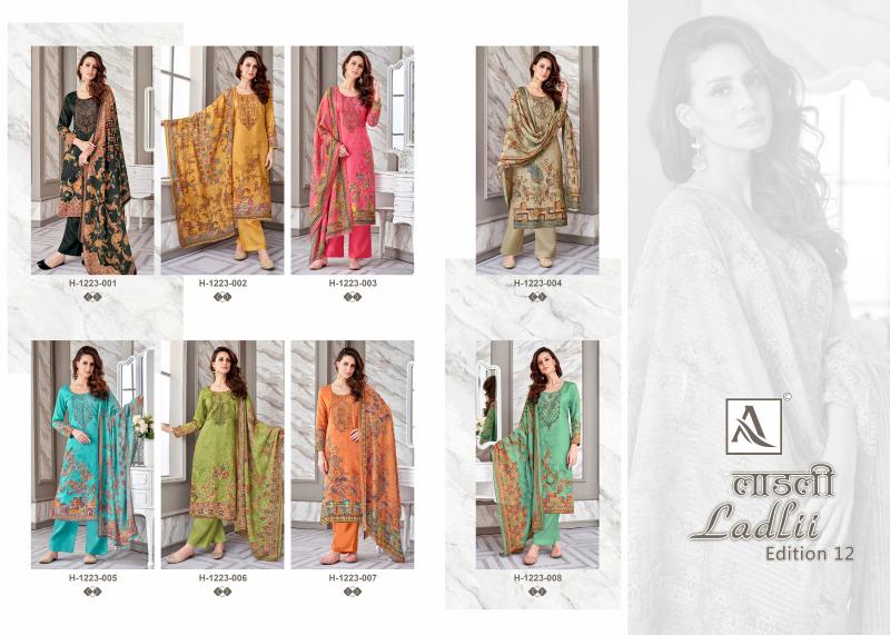 Alok Ladli Vol 12 Cotton Dress Material Wholesale Catalog