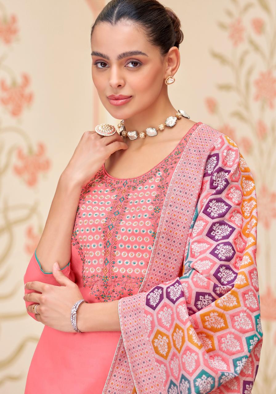 Alok Lakhnavi Touch Vol 5 Dress Material Wholesale Catalog