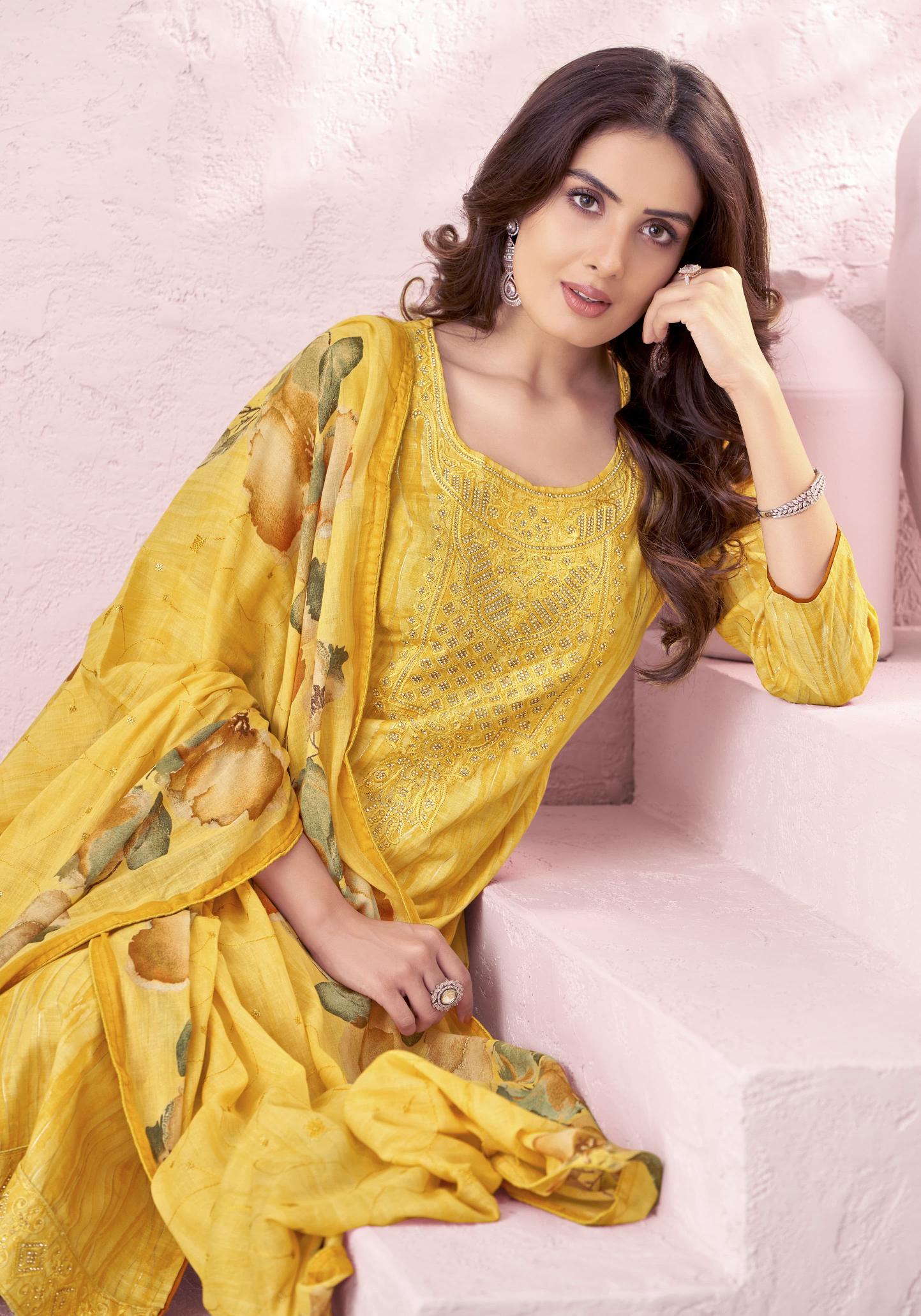 Alok Mahgul Designer Dress Material Wholesale Catalog