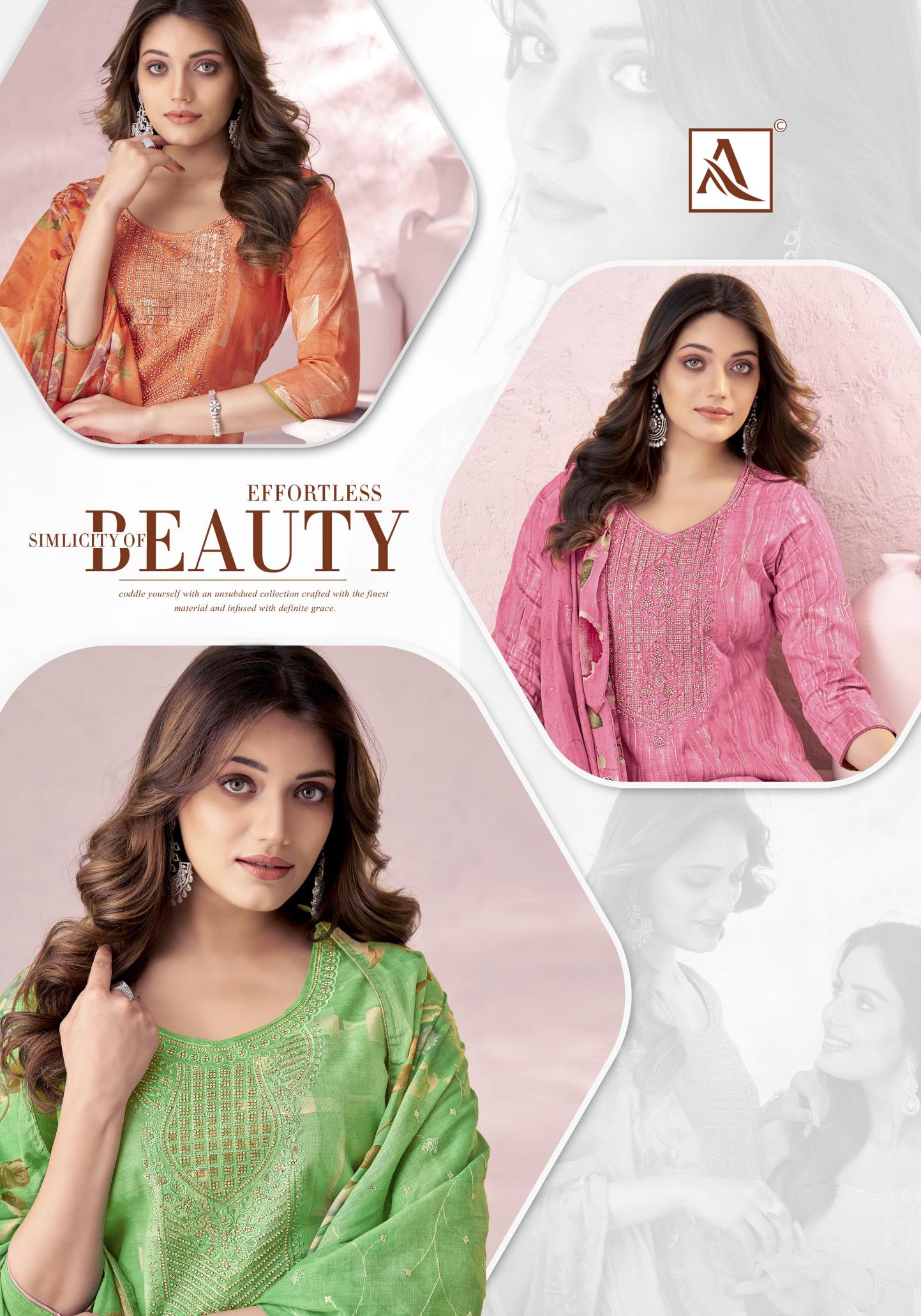 Alok Mahgul Designer Dress Material Wholesale Catalog