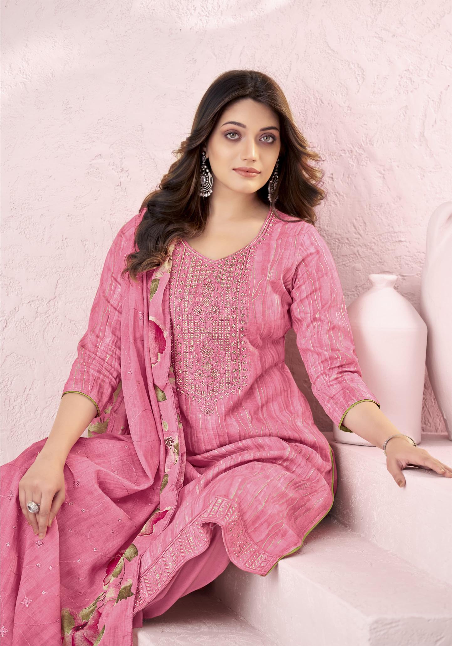 Alok Mahgul Designer Dress Material Wholesale Catalog