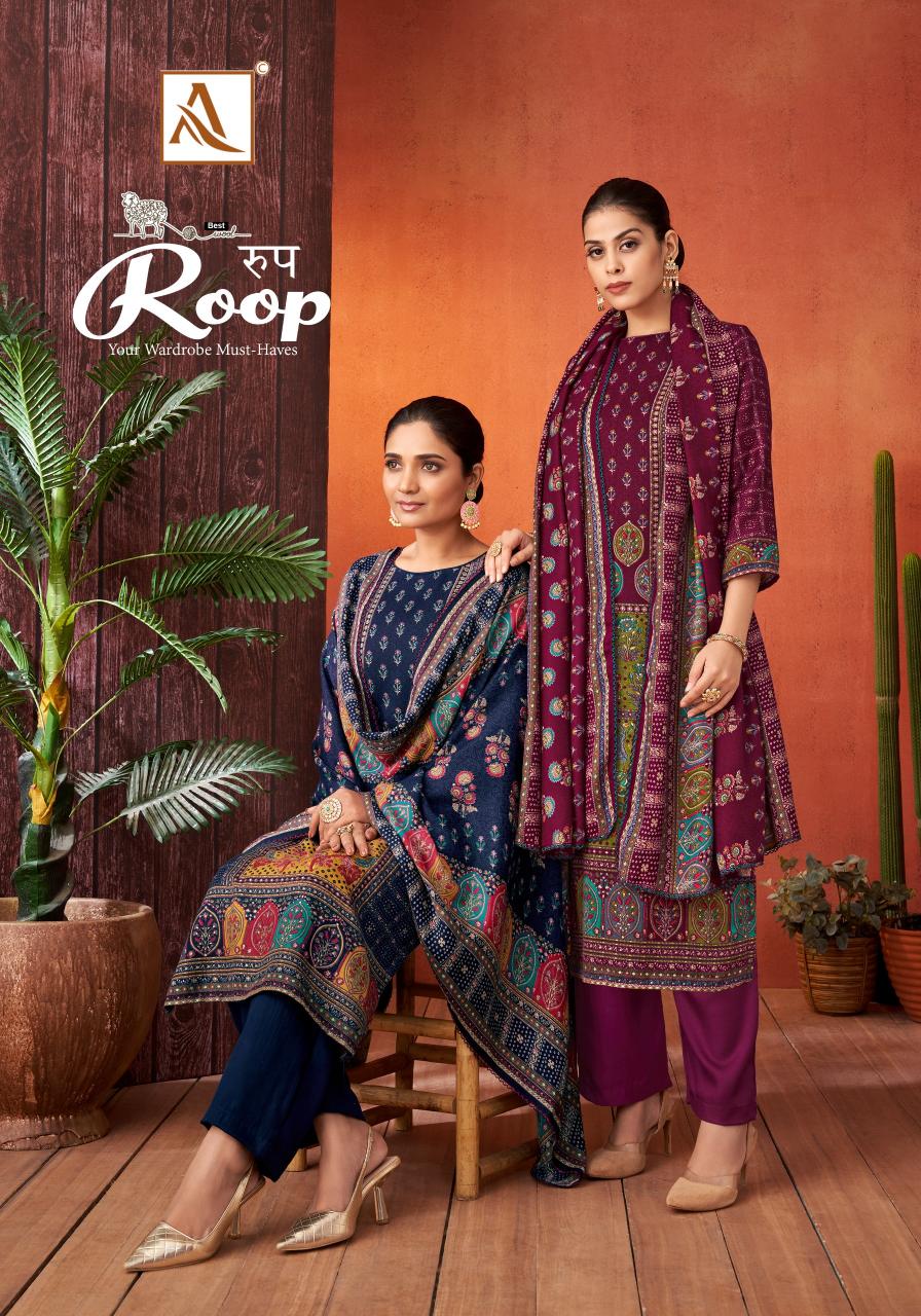 Alok Roop Pashmina Dress Material Wholesale Catalog