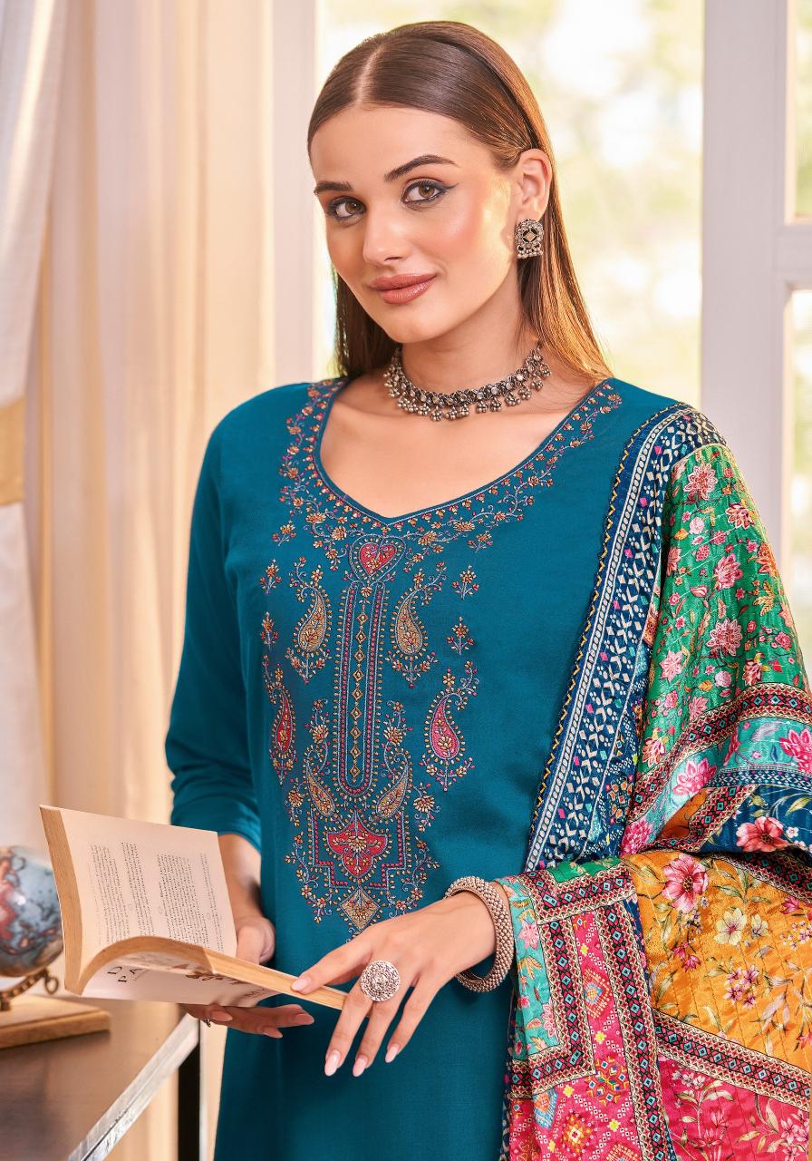 Alok Saundarya Dress Material Wholesale Catalog