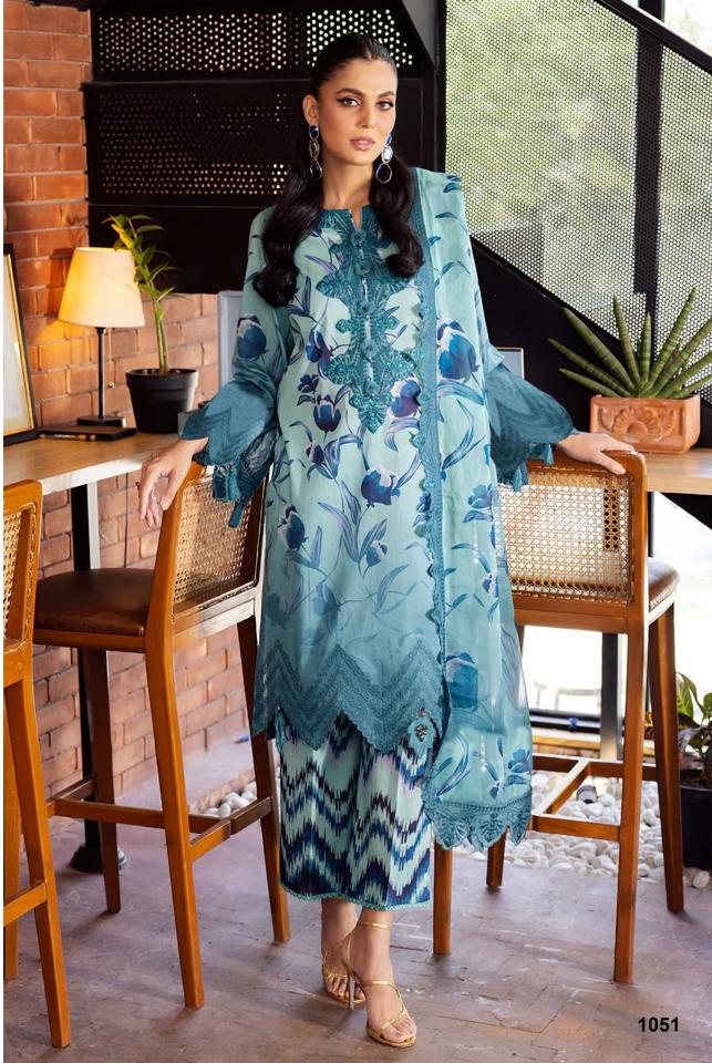 Alzohaib Girl Glam Chiffon Dupatta Pakistani Salwar Suits Wholesale Catalog