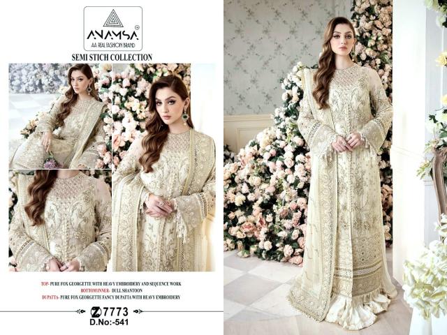 Anamsa 541 Georgette Pakistani Suit Wholesale Catalog