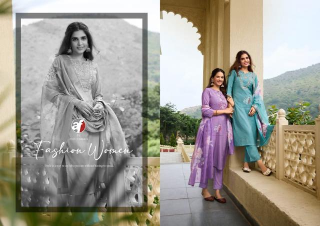 Anju Fabric Mayra Vol 5 Lavender Color Kurti Online India Wholesale catalog