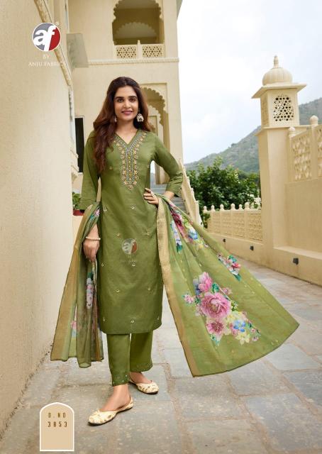 Anju Fabric Mayra Vol 5 Lavender Color Kurti Online India Wholesale catalog