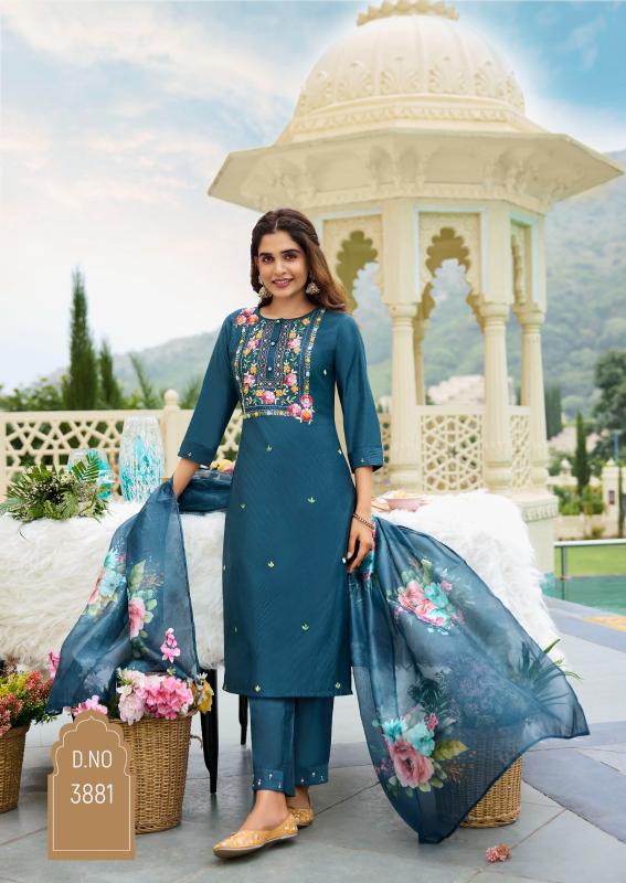 Anju Fabrics Desi Dhaga Pink Kurti India Wholesale Catalog