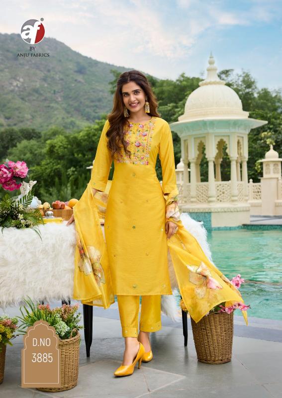 Anju Fabrics Desi Dhaga Pink Kurti India Wholesale Catalog