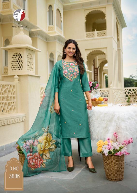 Anju Fabrics Desi Dhaga Pink Kurti India Wholesale Catalog