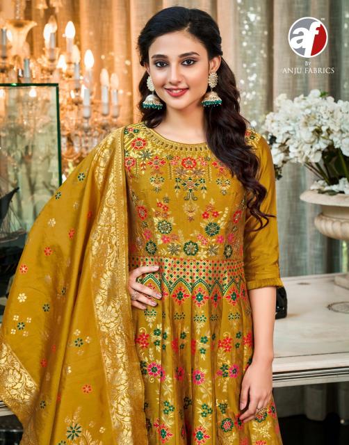 ANJU PHULKARI Kurti Dresses Gown Export From India Wholesale Catalog