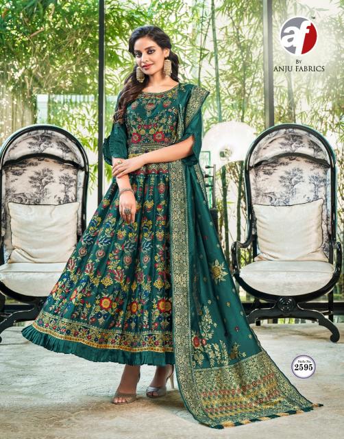 ANJU PHULKARI Kurti Dresses Gown Export From India Wholesale Catalog