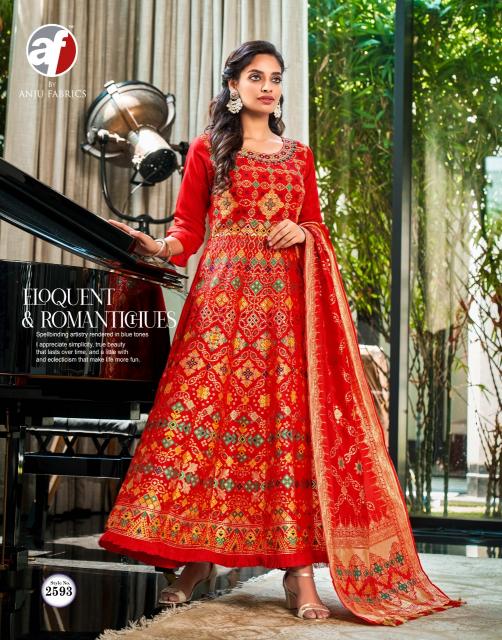 ANJU PHULKARI Kurti Dresses Gown Export From India Wholesale Catalog