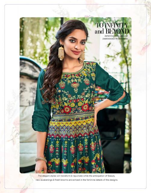 ANJU PHULKARI Kurti Dresses Gown Export From India Wholesale Catalog