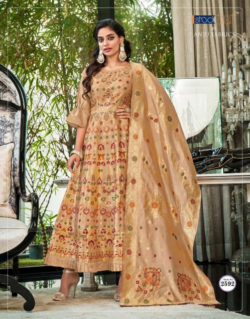 ANJU PHULKARI Kurti Dresses Gown Export From India Wholesale Catalog