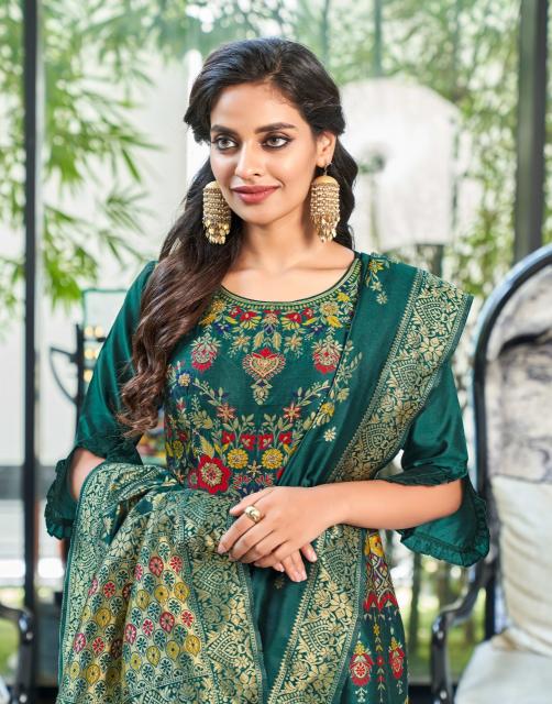 ANJU PHULKARI Kurti Dresses Gown Export From India Wholesale Catalog