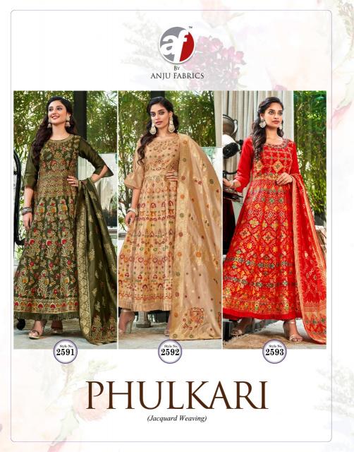 ANJU PHULKARI Kurti Dresses Gown Export From India Wholesale Catalog