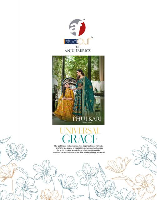 ANJU PHULKARI Kurti Dresses Gown Export From India Wholesale Catalog