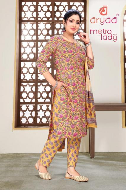 Aryaa Metro Lady Vol-2 – Kurti Pant With Dupatta - Wholesale Catalog