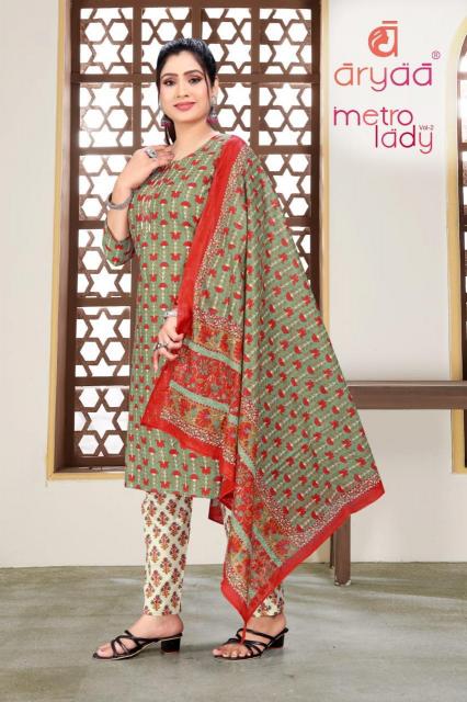 Aryaa Metro Lady Vol-2 – Kurti Pant With Dupatta - Wholesale Catalog