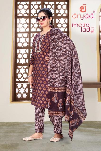 Aryaa Metro Lady Vol-2 – Kurti Pant With Dupatta - Wholesale Catalog