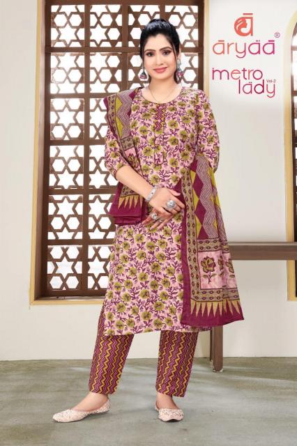 Aryaa Metro Lady Vol-2 – Kurti Pant With Dupatta - Wholesale Catalog