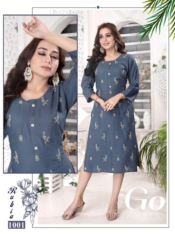 BEAUTY RUBIA Straight Kurtis Online India Wholesale Catalog