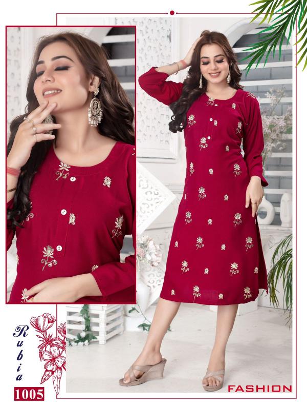 BEAUTY RUBIA Straight Kurtis Online India Wholesale Catalog