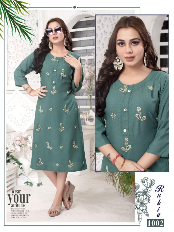 BEAUTY RUBIA Straight Kurtis Online India Wholesale Catalog