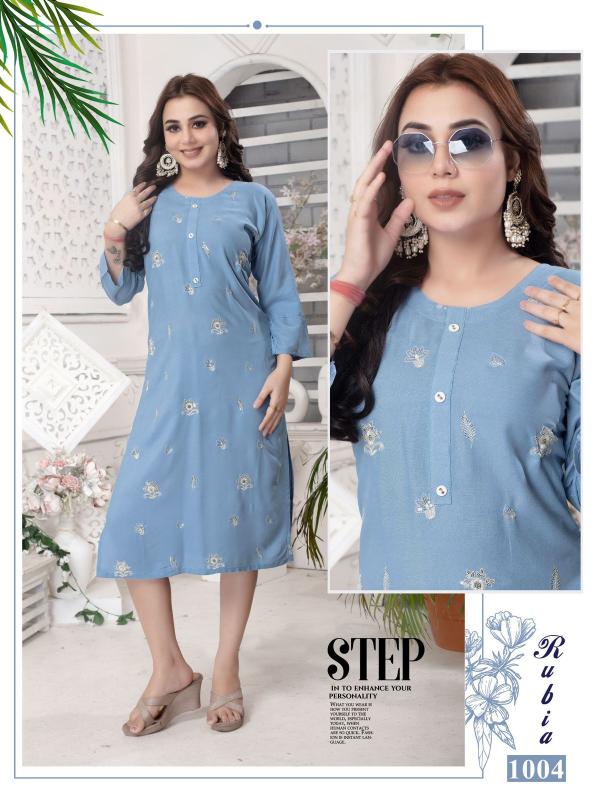 BEAUTY RUBIA Straight Kurtis Online India Wholesale Catalog