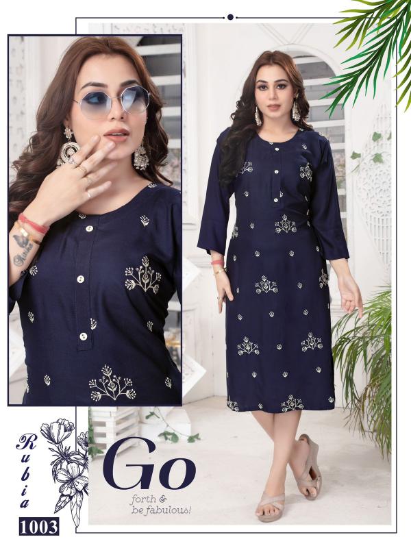 BEAUTY RUBIA Straight Kurtis Online India Wholesale Catalog