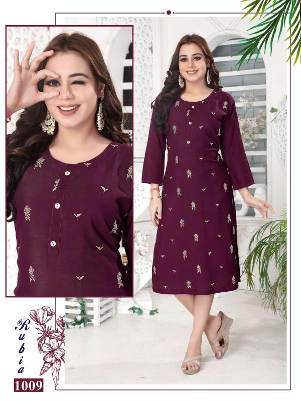 BEAUTY RUBIA Straight Kurtis Online India Wholesale Catalog